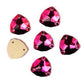 16mm - AAA+ 3272 Trilliant Crystal Flatback Sew On - Fuchsia