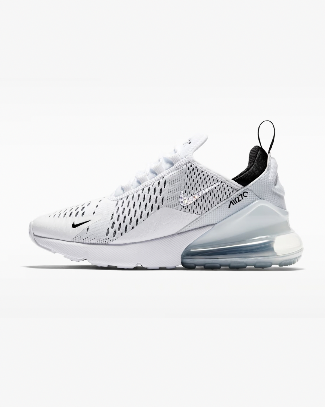 Crystal Nike Air Max 270 | Swoosh/AIR Logos - White/Black