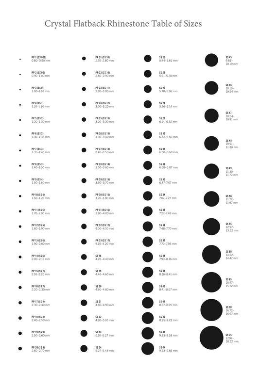 Pre-Order Kaos Flatback crystal No Hotfix - Crystal AB