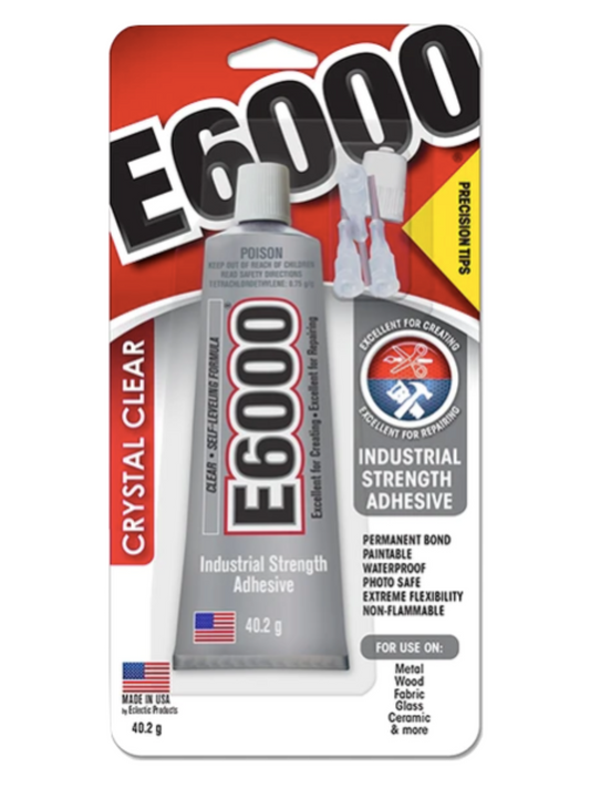 E6000 Adhesive - 40.2g / 1oz + Precision Tips