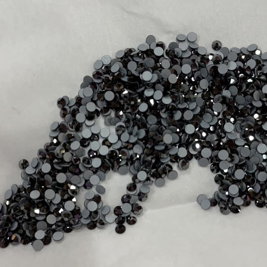 Preciosa Flatback crystal No Hotfix - Jet Hematite