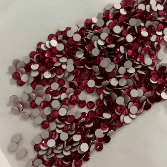 Preciosa Flatback crystal No Hotfix - Indian Pink