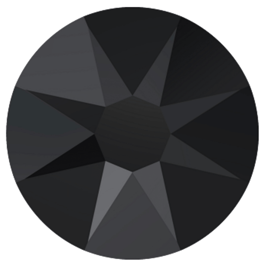 2088 SWAROVSKI Crystal Flatback No-Hotfix - Jet Unfoiled - It's Crystalicious®
