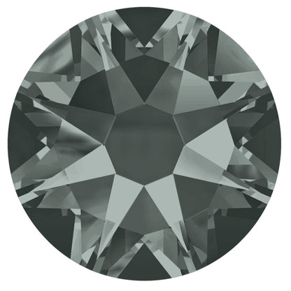 2058 & 2088 SWAROVSKI Crystal Flatback No-Hotfix - Black Diamond
